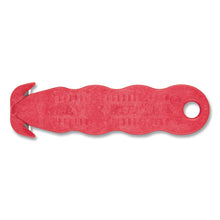 Load image into Gallery viewer, Klever Kutter Safety Cutter, 3 Razor Blades, 1" Blade, 4" Plastic Handle, Red
