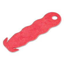 Load image into Gallery viewer, Klever Kutter Safety Cutter, 3 Razor Blades, 1" Blade, 4" Plastic Handle, Red
