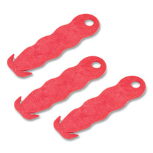 Load image into Gallery viewer, Klever Kutter Safety Cutter, 3 Razor Blades, 1" Blade, 4" Plastic Handle, Red
