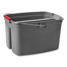 Load image into Gallery viewer, Double Utility Pail, 19 qt, Plastic, Gray
