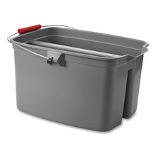 Load image into Gallery viewer, Double Utility Pail, 19 qt, Plastic, Gray
