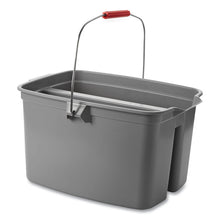 Load image into Gallery viewer, Double Utility Pail, 19 qt, Plastic, Gray
