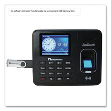 Load image into Gallery viewer, BioTouch Time Clock and Badges Bundle, 10,000 Employees, Black
