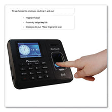 Load image into Gallery viewer, BioTouch Time Clock and Badges Bundle, 10,000 Employees, Black
