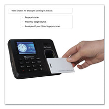 Load image into Gallery viewer, BioTouch Time Clock and Badges Bundle, 10,000 Employees, Black
