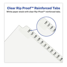 Load image into Gallery viewer, Preprinted Legal Exhibit Side Tab Index Dividers, Avery Style, 25-Tab, 26 to 50, 14 x 8.5, White, 1 Set, (1431)
