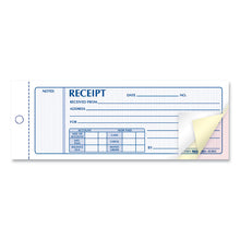 Load image into Gallery viewer, Receipt Book, Three-Part Carbonless, 7 x 2.75, 4 Forms/Sheet, 50 Forms Total
