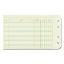 Load image into Gallery viewer, Four-Ring Binder Refill Sheets, 5 x 8.5, Green, 100/Pack
