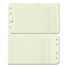 Load image into Gallery viewer, Four-Ring Binder Refill Sheets, 5 x 8.5, Green, 100/Pack
