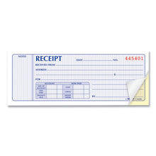 Load image into Gallery viewer, Receipt Book, Two-Part Carbonless, 7 x 2.75, 4 Forms/Sheet, 100 Forms Total
