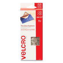 Load image into Gallery viewer, Sticky-Back Fasteners, Complete Sets, 0.75" dia, Clear, 200/Pack
