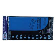 Load image into Gallery viewer, Table Set Rectangular Table Cover, Heavyweight Plastic, 54" x 108", Blue, 6/Pack
