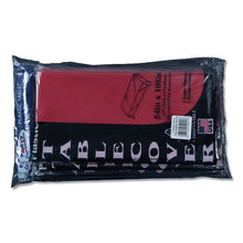 Load image into Gallery viewer, Table Set Rectangular Table Cover, Heavyweight Plastic, 54" x 108", Red, 6/Pack
