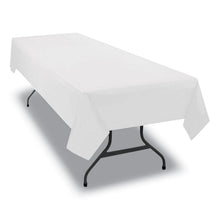 Load image into Gallery viewer, Table Set Rectangular Table Cover, Heavyweight Plastic, 54" x 108", White, 6/Pack
