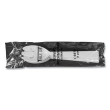 Load image into Gallery viewer, Table Set Plastic Serving Forks and Spoons, 9.5", White, 48/Pack
