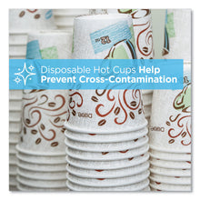 Load image into Gallery viewer, PerfecTouch Paper Hot Cups, 12 oz, Coffee Haze Design, 50/Sleeve, 20 Sleeves/Carton
