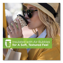 Load image into Gallery viewer, PerfecTouch Paper Hot Cups, 12 oz, Coffee Haze Design, 50/Sleeve, 20 Sleeves/Carton

