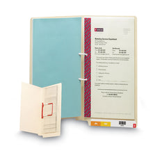 Load image into Gallery viewer, Heavyweight Reinforced End Tab U-Clip Fastener Folders, Straight Tab, Expands 0.75", 1 Fastener, Letter Size, Manila, 50/Box
