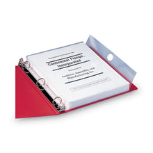 Load image into Gallery viewer, Poly Ring Binder Pockets, 9 x 11.5, Clear, 3/Pack
