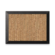 Load image into Gallery viewer, Natural Cork Bulletin Board, 36" x 24", Tan Surface, Black Wood Frame
