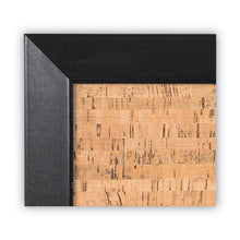 Load image into Gallery viewer, Natural Cork Bulletin Board, 36" x 24", Tan Surface, Black Wood Frame
