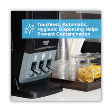 Load image into Gallery viewer, SmartStock Tri-Tower Dispenser, Holds Forks/Knives/Spoons, 13.16 x 16.07 x 31.03, Black/Gray
