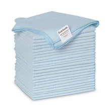 Load image into Gallery viewer, Microfiber Cleaning Cloths, 16 x 16, Blue, 24/Pack
