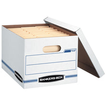 Load image into Gallery viewer, STOR/FILE Basic-Duty Storage Boxes, Letter/Legal Files, 12.5" x 16.25" x 10.5", Kraft/Green, 12/Carton
