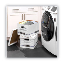 Load image into Gallery viewer, STOR/FILE Basic-Duty Storage Boxes, Letter/Legal Files, 12.5" x 16.25" x 10.5", Kraft/Green, 12/Carton
