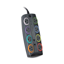 Load image into Gallery viewer, SmartSockets Premium Adapter Model Surge Protector, 8 AC Outlets, 8 ft Cord, 3,090 J, Dark Gray

