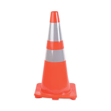 Load image into Gallery viewer, Traffic Cone, 14 x 14 x 28, Orange/Silver
