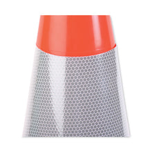 Load image into Gallery viewer, Traffic Cone, 14 x 14 x 28, Orange/Silver
