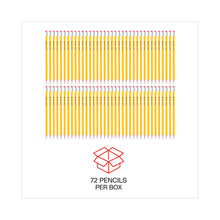 Load image into Gallery viewer, #2 Pre-Sharpened Woodcase Pencil, HB (#2), Black Lead, Yellow Barrel, 72/Pack
