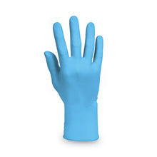 Load image into Gallery viewer, G10 Comfort Plus Blue Nitrile Gloves, Powder-Free, Small, 4 mil Thick, 9.5" Long, Light Blue, 100/Box
