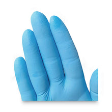 Load image into Gallery viewer, G10 Comfort Plus Blue Nitrile Gloves, Powder-Free, Small, 4 mil Thick, 9.5" Long, Light Blue, 100/Box
