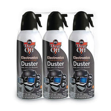 Load image into Gallery viewer, Disposable Compressed Air Duster, 10 oz Can, 3/Pack
