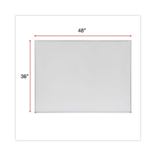 Load image into Gallery viewer, Melamine Dry Erase Board with Aluminum Frame, 48" x 36", White Surface, Anodized Aluminum Frame
