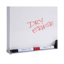 Load image into Gallery viewer, Melamine Dry Erase Board with Aluminum Frame, 48" x 36", White Surface, Anodized Aluminum Frame
