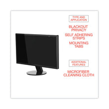 Load image into Gallery viewer, Blackout Privacy Filter for 21.5" Widescreen Flat Panel Monitor, 16:9 Aspect Ratio
