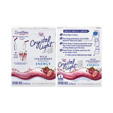 Load image into Gallery viewer, On-The-Go Sugar-Free Drink Mix, Wild Strawberry Energy, 0.13 oz Single-Serving, 30/Pack, 2 Packs/Carton

