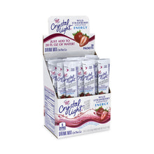 Load image into Gallery viewer, On-The-Go Sugar-Free Drink Mix, Wild Strawberry Energy, 0.13 oz Single-Serving, 30/Pack, 2 Packs/Carton
