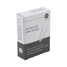 Load image into Gallery viewer, Panel Wall Wire Hooks, Silver, 25 Hooks/Pack
