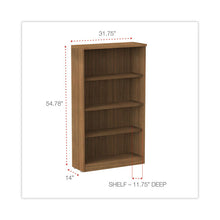 Load image into Gallery viewer, Alera Valencia Series Bookcase, Four-Shelf, 31.75w x 14d x 54.88h, Modern Walnut
