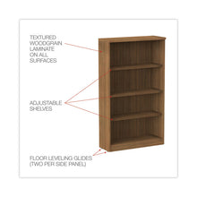 Load image into Gallery viewer, Alera Valencia Series Bookcase, Four-Shelf, 31.75w x 14d x 54.88h, Modern Walnut
