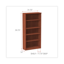 Load image into Gallery viewer, Alera Valencia Series Bookcase, Five-Shelf, 31.75w x 14d x 64.75h, Medium Cherry
