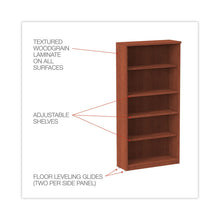 Load image into Gallery viewer, Alera Valencia Series Bookcase, Five-Shelf, 31.75w x 14d x 64.75h, Medium Cherry
