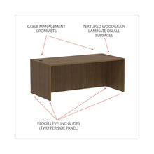 Load image into Gallery viewer, Alera Valencia Series Straight Front Desk Shell, 71" x 35.5" x 29.63", Modern Walnut
