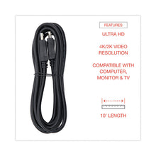 Load image into Gallery viewer, DisplayPort Cable, 10 ft, Black
