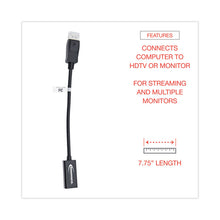 Load image into Gallery viewer, DisplayPort-HDMI Adapter, 0.65 ft, Black
