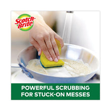 Load image into Gallery viewer, Heavy-Duty Scrub Sponge, 4.5 x 2.7, 0.6" Thick, Yellow/Green, 6/Pack

